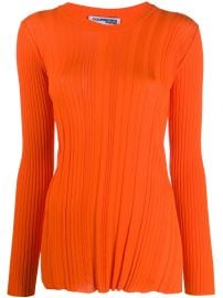 Courr  ges ribbed knit jumper ribbed knit jumper at Farfetch